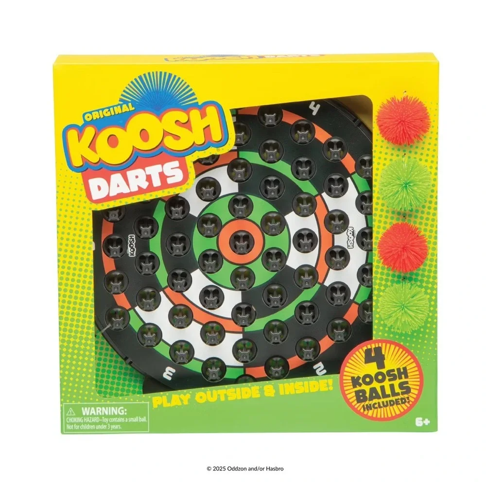 Koosh Darts Dartboard Toy For Kids Interactive Indoor & Outdoor Game Ages 6+ NEW